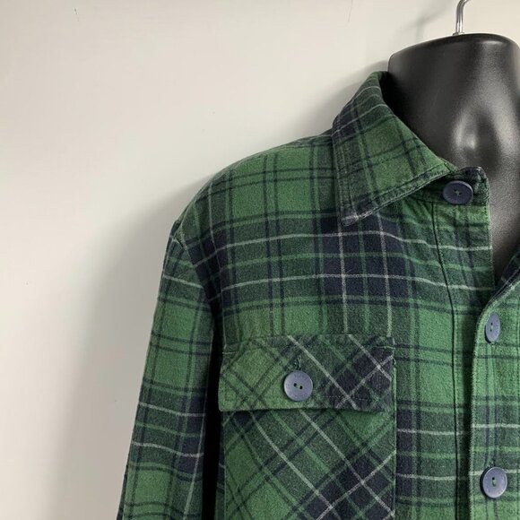 Alaska Wilderness Gear Men's Plaid Cotton Flannel Button Up Long Sleeve Size L - Picture 3 of 11